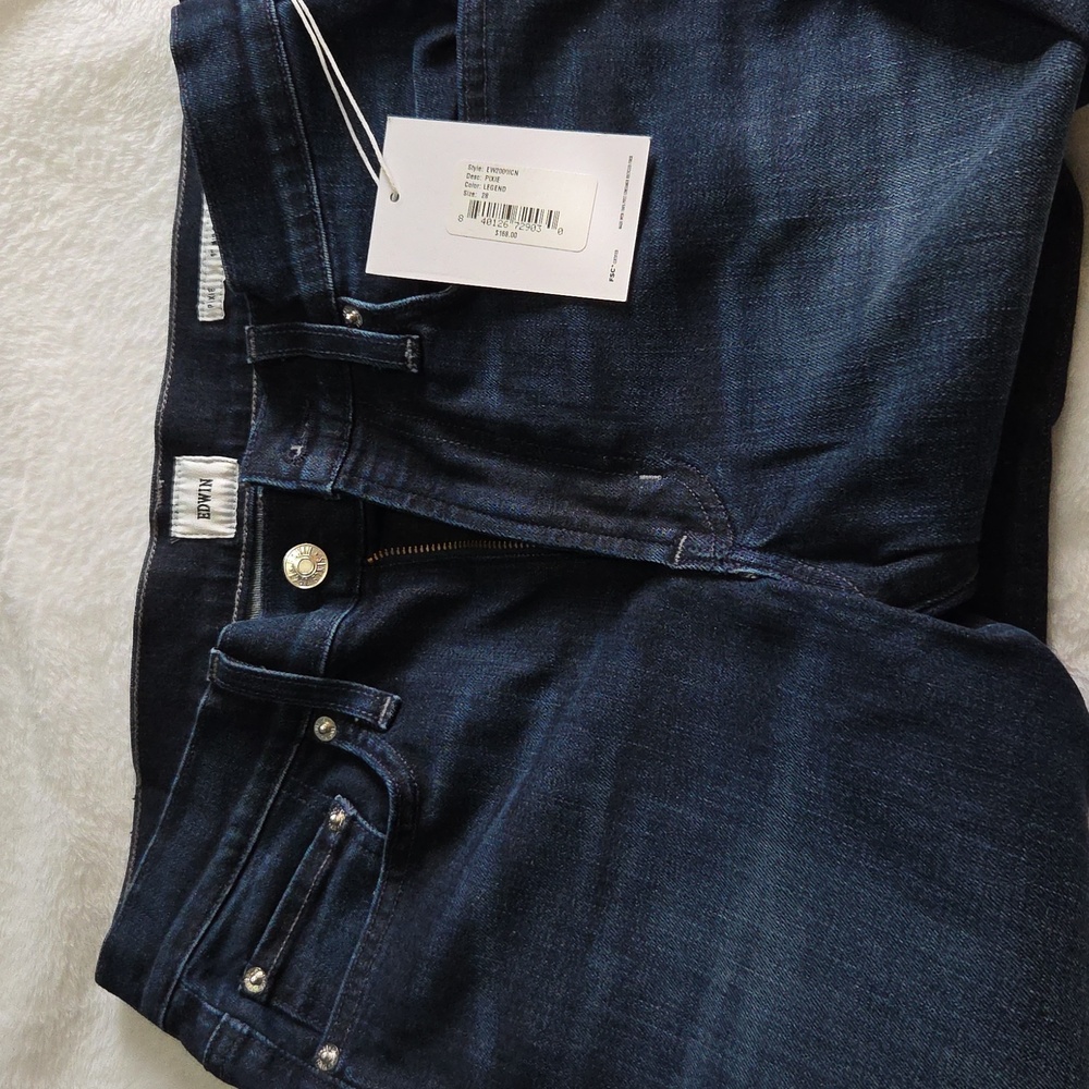 Edwin Denim Anthropologie Pixie 9” Mid Rise Skinny - Legend. Size 28. NWT